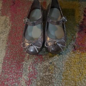 Silver mini Melissa flat